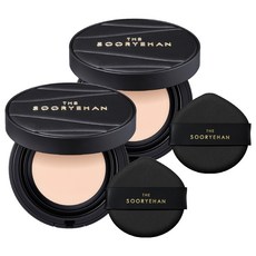 수려한 더 블랙 텐션핏 메쉬 쿠션 파운데이션 13g, 21호, 2개