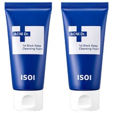 ISOI 伊所愛 ACNI Dr.油水平衡戰痘系列黑色深層潔淨泡沫洗面乳, 75ml, 2個