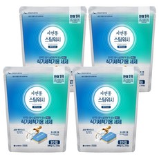 자연퐁 스팀워시 식기세척기용 세제 베이킹소다 20입, 200g, 4개
