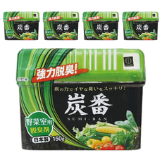 KOKUBO 炭番蔬果室用除臭劑, 5個, 150g