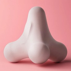 矽膠迷你按摩指壓球, 1個, 粉紅色