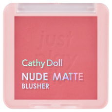 Cathy Doll 凱蒂娃娃 Nude Matte 單色腮紅 多色可選 持久顯色, 04 青春粉, 1個