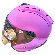 R3A6 全罩式安全帽 ABS材質 重量1350±50g 適用於未滿125cc之非競賽用機種, L, 深紫淺紫色