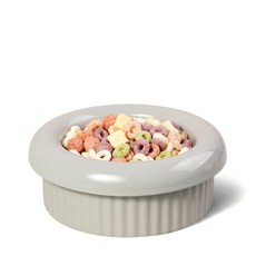 보울보울 미니견 먼치킨 밥그릇 헬로 도넛볼 3종 세트 국산 7cm, 애쉬그레이, 1세트