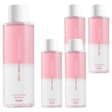 어퓨 미네랄 대용량 스윗로즈 립앤아이 리무버, 250ml, 5개