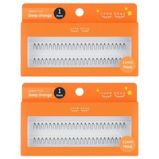 ccam bbak 人造睫毛束 包裝版 11mm 粗 1束, 2個, 勾選(黑色)