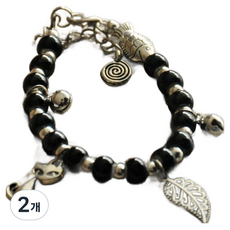 C-JARK 晴朗手鍊 黑色 20cm, 2個