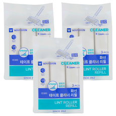 WHASHIN 黏塵滾筒補充包 16cm 3入, 3個