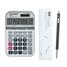 모나미 계산기 MC-131 + 153 아이디 볼펜 1.0mm, Smoky, 1세트