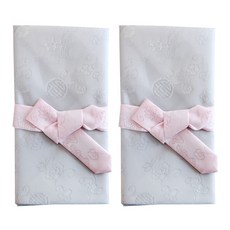 永生花韓服現金禮金袋, 灰粉色, 2個