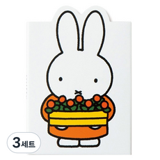 스튜디오에잇 미피 4단 점착메모 9종 x 15p 세트, 화이트, 3세트