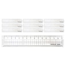 misoro 1200 切割方格尺 15cm 2025, 10個, 單一顏色