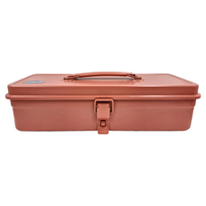 TOYO STEEL 東洋鋼鐵 日本TOYO方型提把式鋼製單層收納工具箱 T-320, 0.79kg, 1個