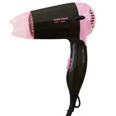 MATRIC 松木家電 全球通負離子吹風機, MG-HD1205V, 粉色 + 黑色