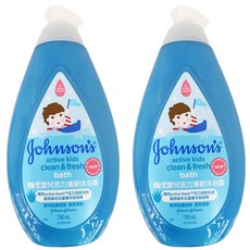 嬌生嬰兒活力清新沐浴露 750ml - 蘆薈綠茶保濕, ActiveFresh™科技, 2瓶