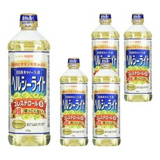 NISSIN 日清 OilliO 油菜籽油 含天然維生素E 日本原裝進口 無膽固醇, 900g, 5瓶