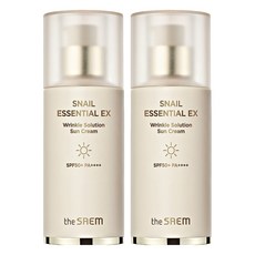 더샘 스네일 에센셜 이엑스 링클 솔루션 선 크림, 40ml, 2개