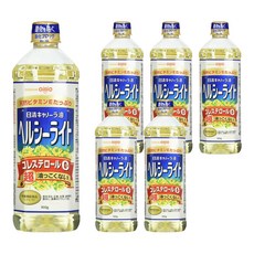 NISSIN 日清 OilliO 油菜籽油 含天然維生素E 日本原裝進口 無膽固醇, 900g, 6瓶