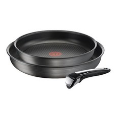 Tefal 特福 Magic Hands IH感應平底鍋具組 3入, 混合顏色, 煎鍋22cm+煎鍋26cm+提手
