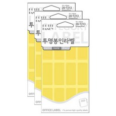 Petit Fancy 封口標籤貼紙 20-T213, 透明色, 5個裝, 3包