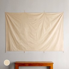 abundance 白色棉質投影布, 單色