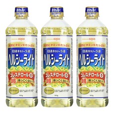 NISSIN 日清 OilliO 油菜籽油 含天然維生素E 日本原裝進口 無膽固醇, 900g, 3瓶