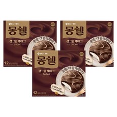 몽쉘 생크림케이크 카카오, 408g, 3개