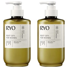 려 여성용 루트젠 단백질 헤어트리트먼트 베르가못 앤 라벤더향, 515ml, 2개