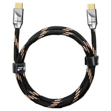 FIIO 飛傲 TYPE-C轉TYPE-C 充電數據線 金屬外殼 純銅鍍銀線 鍍金插頭 石墨烯屏蔽罩 魚絲編織外層, 80cm, 黑色, 1個