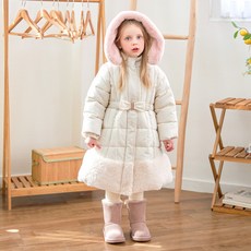 WALTONKIDS 女童款雛菊亮片超細纖維凝膠夾克