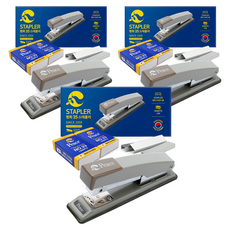 和平韓國訂書機 35 + 筆芯 33 針 2p 集, 灰色, 3套