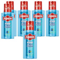 Alpecin 雙動力咖啡因洗髮露 8001, 250ml, 6瓶