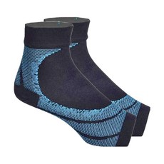 LDX 極致透氣襪套式壓力護踝 適合鞋碼35-37, M, 1雙, 藍黑色