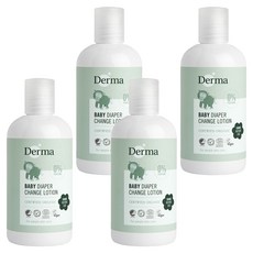 Derma 寶寶乾洗屁屁防護乳 0%香精 有機認證, 250ml, 4瓶