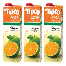 Tipco 100%青橘汁 無添加糖 NFC非濃縮還原 健康美味 補充維生素C, 1L, 3瓶