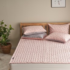 PURE IS ROOM 水洗小碎花床墊, 粉紅色