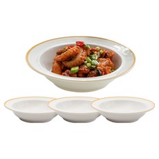 쓰임 레트로 라인 찬기 중, 샌드베이지, 4개