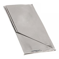 RHINO 犀牛 K-17 輕鋁擋風板 軟質 74cm長 x 15.8cm高 34g, 銀色, 1片