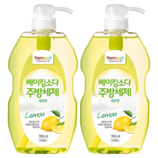 탐사 베이킹소다 주방세제 레몬, 780ml, 2개