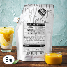 프룻스타 바나나 소스, 1kg, 3개