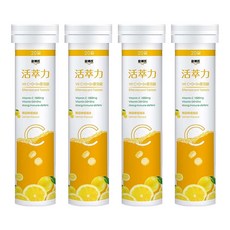 DR.KIM 金博氏 活萃力 Vit C + D + Zn 發泡錠, 4支, 20顆