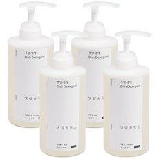 Saengong 生活工作所 按壓式洗碗精組, 500ml, 4入