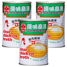 牛頭牌 原味高湯 雞肉風味, 411ml, 3罐
