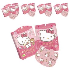 明基健康生活 幸福物語 三麗鷗 HELLO KITTY 舒緩呼呼貼布 溫感玫瑰 可愛造型 溫和舒緩, 6盒, 6片