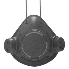 Sillymann鉑金矽膠成人防霧霾口罩, 黑色, 1個