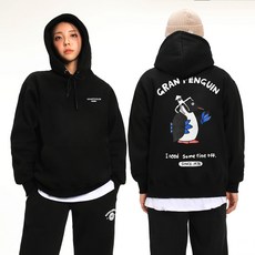 Granfinny 企鵝印花連帽T恤 GFHT012