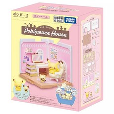 TAKARA TOMY Pokepeace娃娃屋 收藏房間, 皮丘 + 皮卡丘, 1盒