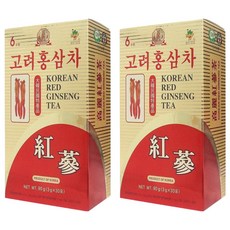 GINSENG 金蔘 6年根韓國高麗紅蔘茶, 3g, 30包, 2盒