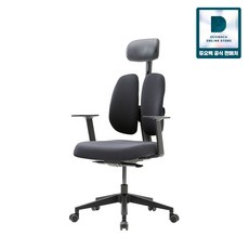 듀오백 사무 학생용 컴퓨터책상 의자 D2500G-FS(B) 방문설치, 블랙