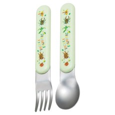 Skater 餐具組, 湯匙 + 叉子, 甲蟲 綠色, 1組